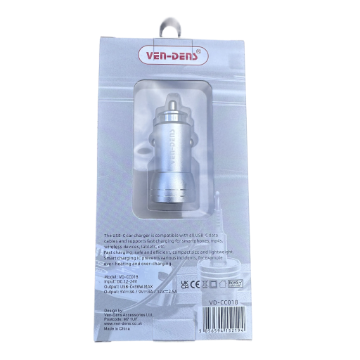 Ven-Dens 30W Dual USB Car Charger - Image 2